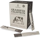 Ancestral Supplements Grass Fed Beef Bovine Colostrum Powder Packets, Immune Support Supplement, Gut, Skin & Hair Health Support Supplements, Promotes Growth and Repair, Non GMO, 30 Sticks, Unflavored