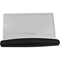 Bowl Scraper & Chopper for Kitchen,Stainless Steel Pastry/Dough Cutter for cake pizza bread,grilling,baking cooking - 1…