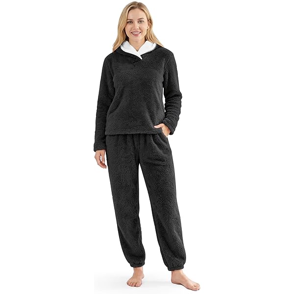 PJGGZ Fleece Mens Pajamas Set, Big and Tall Fluffy Adult Pjs Sets