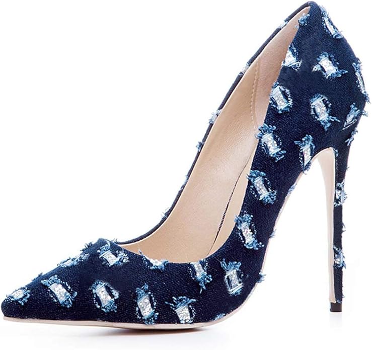denim pumps shoes