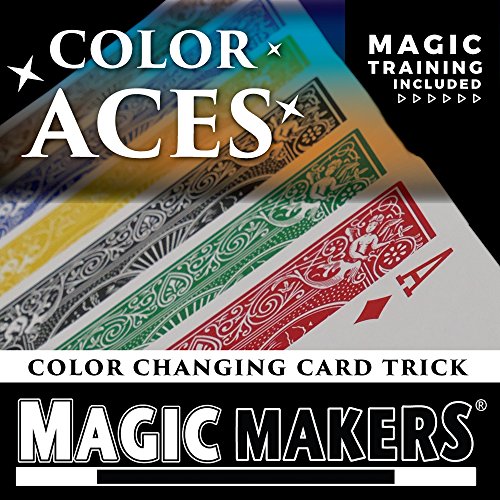 Magic Makers Color Aces Card Magic Trick with Magic Training