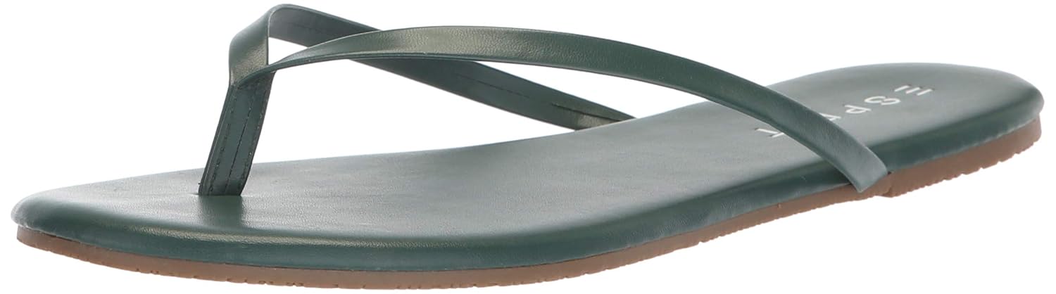 hunter green flip flops