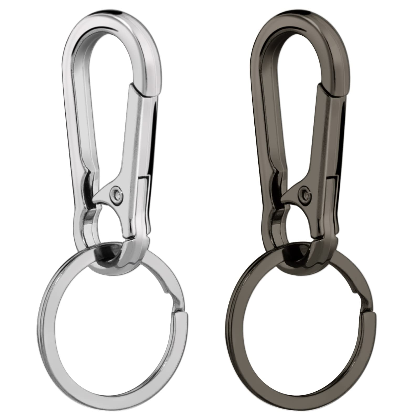 Photo 1 of Hapeper Metal Keychains Keyring Key Chain Ring Holder Organizer for Home Car Keys, Key Finder, 2 Pieces