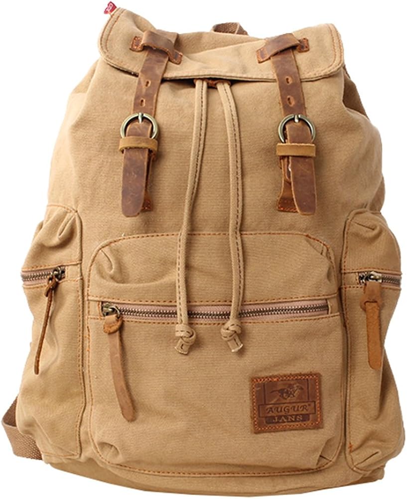 khaki backpack