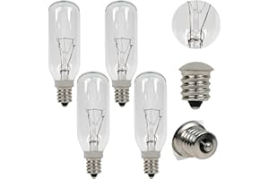 CZECHENG SB02300264 40W E12 Range Hood Light Bulb 4 Pcs, Replacement for Broan for Whirlpool Range Hood, Compatible with PM250-A/B PM390/HS/S/WW RM50000 RM503001/004/023 RM503601, Replaces B02300264 WP8190806