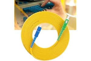 Acouto 2pcs 3 Meter Sc - Sc UPC Single Mode Optical Fiber Patch Cord Cables Fiber Jumper SCUPC to SCAPC Fiber Optic Patch Cor