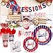 162 Pcs Baseball Party Supplies Baseball Party Tableware Kit Concessions Banner Tablecloth Plates Cups Napkins for Sports Theme Birthday Party Decorations Serves 20 Guests