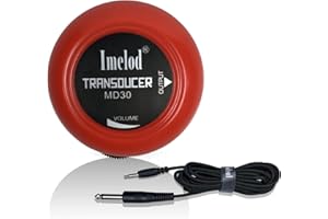 Imelod Guitar Pickup Contact Microphone Transducer for Guitar Ukulele Violin Mandolin Banjo Cello Kalimba(Red)