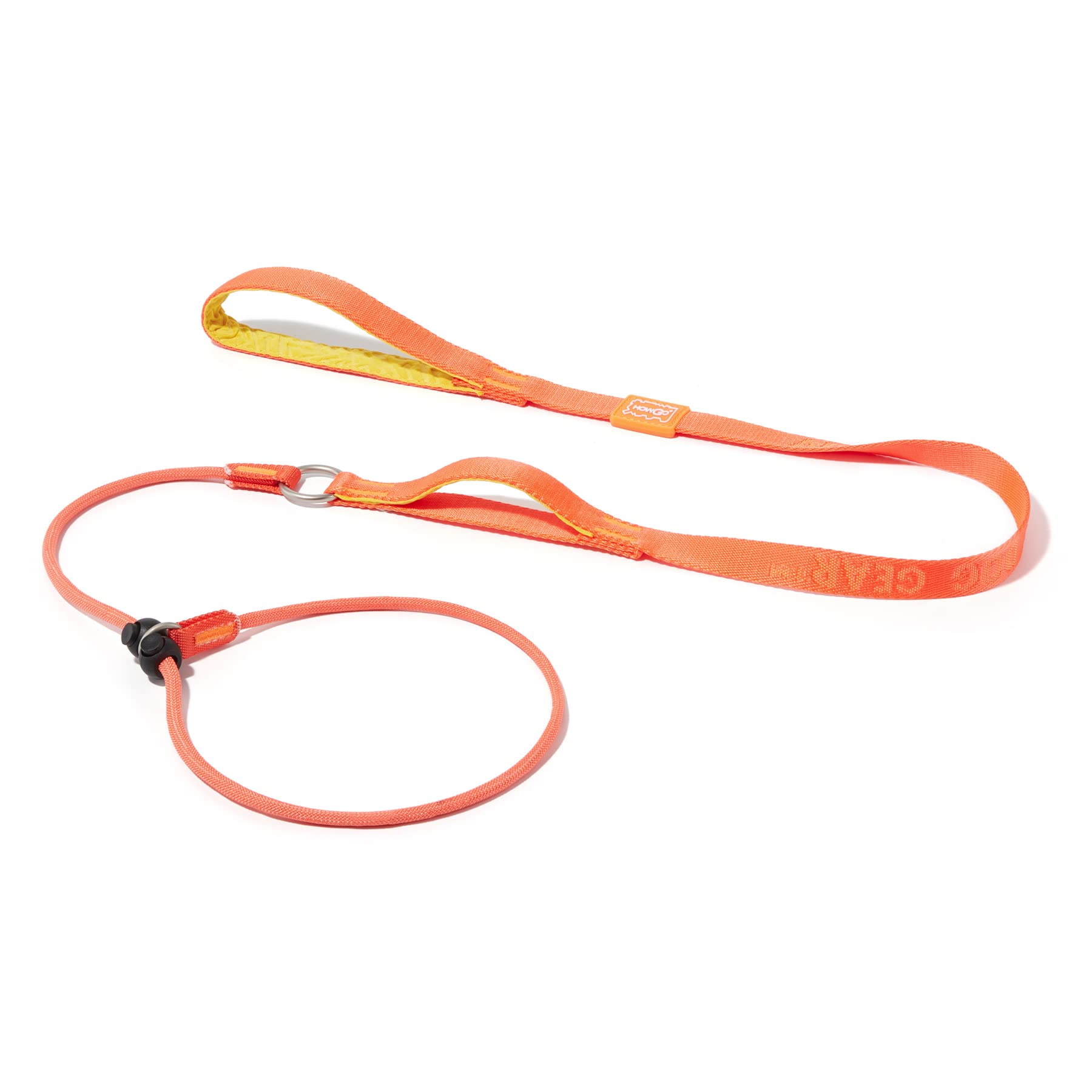 Howgo Dog Slip Lead Dog Leash, Training Leash, No-Pull Lightweight Slip Lead and Collar, Heavy Duty & Durable, Padded Handle, for All Breeds (Orange, 5FT)