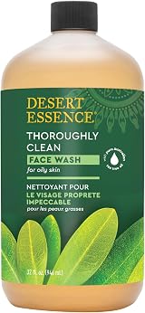 Desert Essence Thoroughly Clean Face Wash 32 fl oz Oily Combo Skin Tea Tree view 2