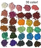 30 Color Pigments Shimmer Mica Powder - DIY Soap Making, Candle Making,Resin Dye, Mica Powder Organic for Soap Molds (5 grams Each, 150 Grams Total)
