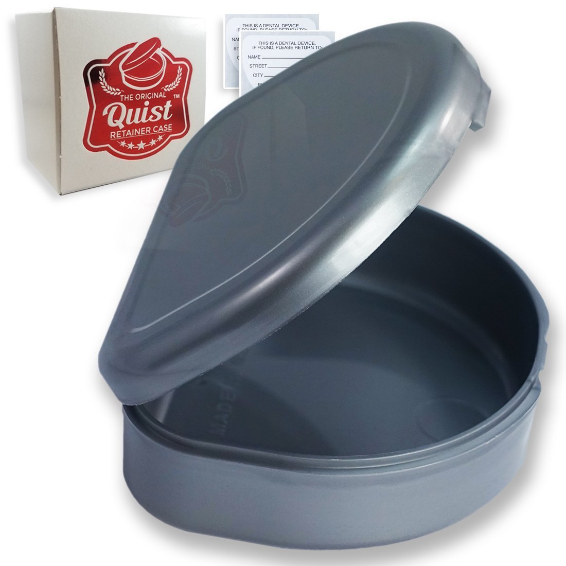 QUIST (TM) Solid Orthodontic Retainer Case (Grey) : Beauty