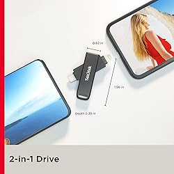 SanDisk 64GB iXpand Flash Drive Luxe for iPhone and