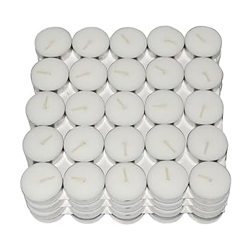 Ryme Tealight Candles for Diwali/Decoration / Candle Diffusers (Pack of 50) Burning time 3 Hours Approx