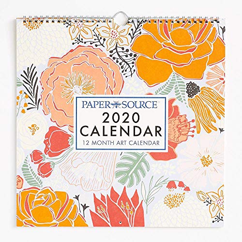 Paper Source 2020 12 Month Art Grid Calendar, 12