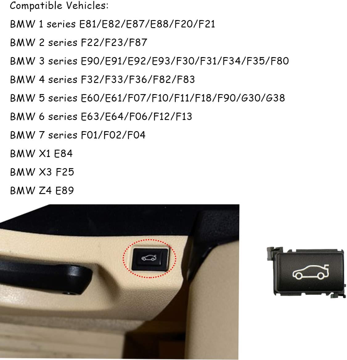 Knobs, Buttons & Switches Vehicle Parts & Accessories FOR BMW 1 3 5 6 7