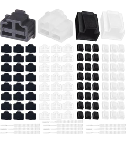 FirSea 10 X Ethernet Dust Cover, RJ45 Anti-Dust Silicone Plugs For Female Door Protector/Locker, Door Protector For Switch, Router, Media Converter - View #2