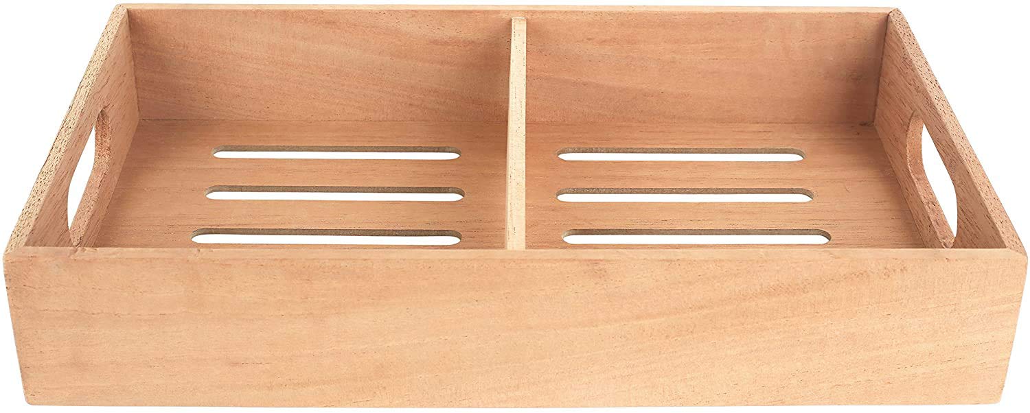 Photo 1 of Mantello Cigars Spanish Cedar Cigar Tray - Adjustable Divider, Fits Large Humidors, for Humidor or Walk-in Closet 12.5" x 7.5"x 2.25"