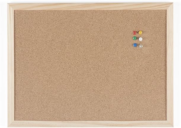 Bi-Office MC010012010 400 x 300 mm Cork Notice Board Wood Frame