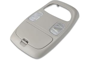 RHAOCZIYAUTO Overhead Console Assembly with LED Dome Light & SunGlasses Storage Fit for Dodge Ram 1500 2002-2008 Ram 2500 3500 03-09 Cab Interior Ceiling Reading Lamp Map lights Replace# 56045573AC,1DK78BD1AA