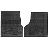 SHINJEW Floor Mats Compatible with Freightliner Cascadia 113&amp;125 2008-2020,Truck Floor Rubber Mats for Freightliner Cascadia Accessories All-Weather Guard Heavy Duty Includes 2PCS Set