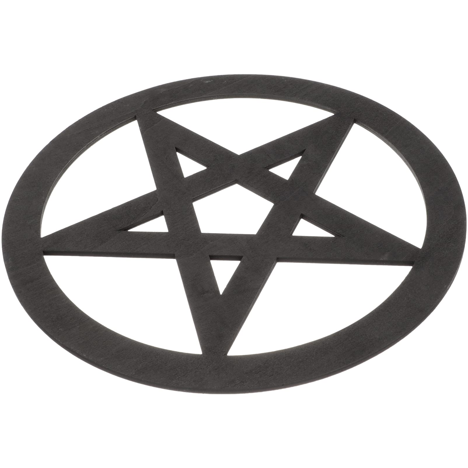 Operitacx Wooden Pentagram Carving for Altar Decor Carved Ritual Ornament Retro Style Home Decor for Witchcraft Altar Setup