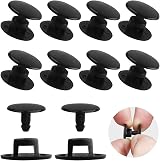 Cncedi 16mm Black Strap Rivets 10pcs Plastic Screw Rivets Shoe Charm Backs view 7
