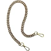 Errienpin DIY Chunky Purse Chain Handles- Short Strap Replacement for Handbag/Shoulder Bags, 23 Inches Long(Brass)