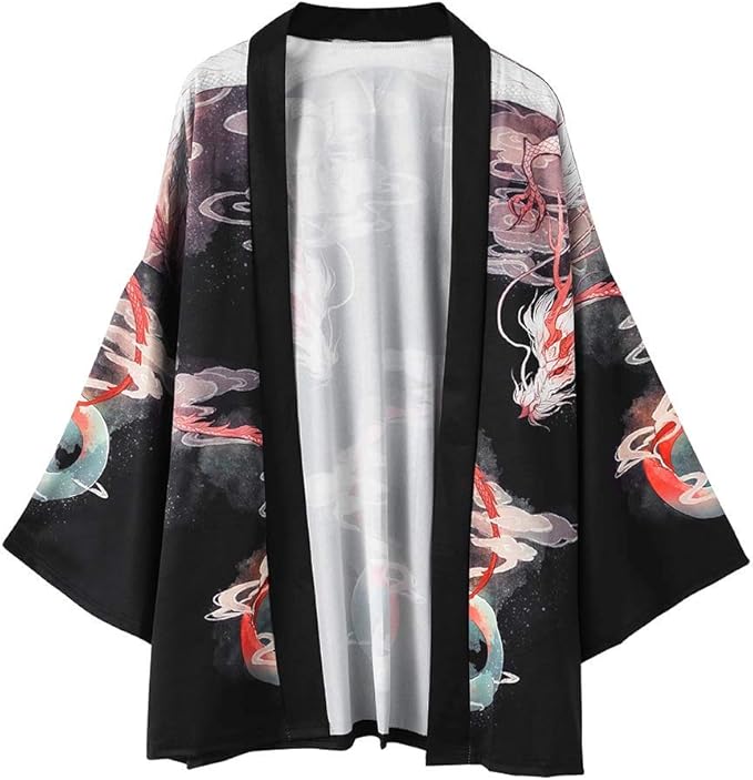 camisa kimono hombre