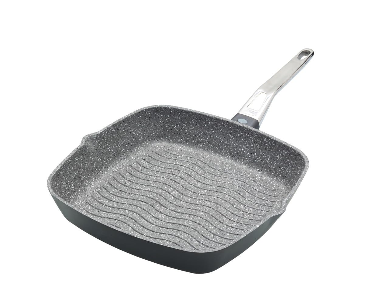 MasterClass Cast Aluminium Induction-Safe Non-Stick Griddle Pan, 28 cm (11"), Grey