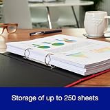 Oxford A4 Ring Binders 3 Pack Glossy Red Green Blue 40 mm Spine view 3