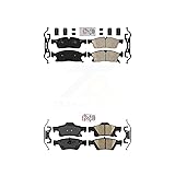 AmeriBRAKES Front Rear Ceramic Disc Brake Pads Kit