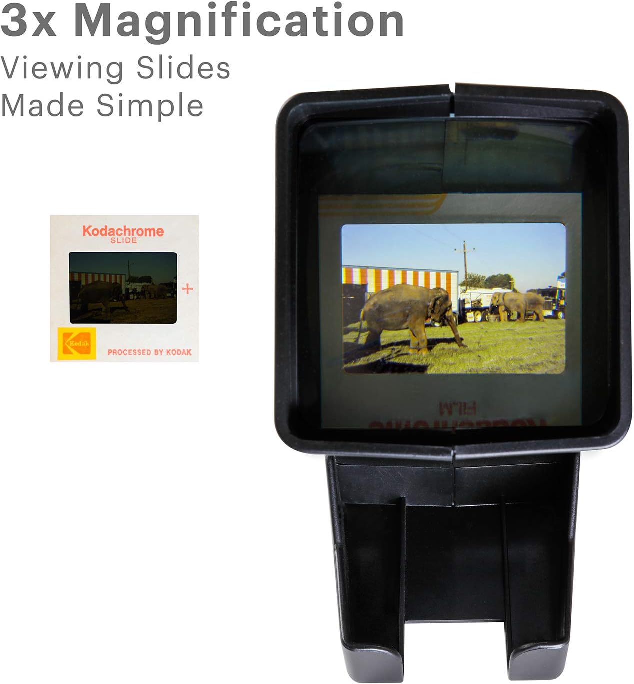 KODAK 35mm Slide and Film Viewer - Battery Operation, 3X Magnification, LED Lighted Viewing – for 35mm Slides & Film Negatives: Electronics