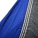 OuterEQ Portable Parachute Nylon Fabric Travel Camping Hammock Blue/Grey