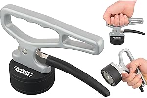 ULIBERMAGNET Strong Magnetic Pickup Tool,Strong Lift Magnet with Quick Release,Portable Material Collector with Ergonomic Handle for Iron Plate,Tool Steel,Laser Cutting