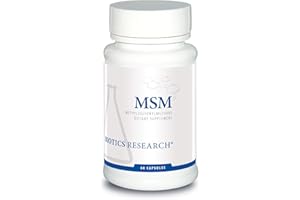 Biotics Research MSM Potent Sulfur Supplement, Collagen Production, Healthy Hair, Skin & Nails, Muscle and Joint Comfort. 60 Capsules