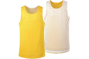 BABYHEALTHY Men's Reversible Basketball Jersey Blank Mensh Jersey Team Uniform Custom Basketball Shirts XS-XXL