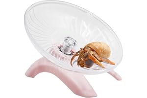 OOOCT Hermit Crabs Wheel Toy, Hamster Running Wheel Toys, Small Animals Cage Accessory, Tank Accessory, Suitable for Hermit Crab Hamster Rat