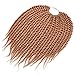 Silike Micro Crochet Braids For Kids(24Root/Piece, 6Pieces)10 inch Senegalese Twist Synthetic Hair Extension