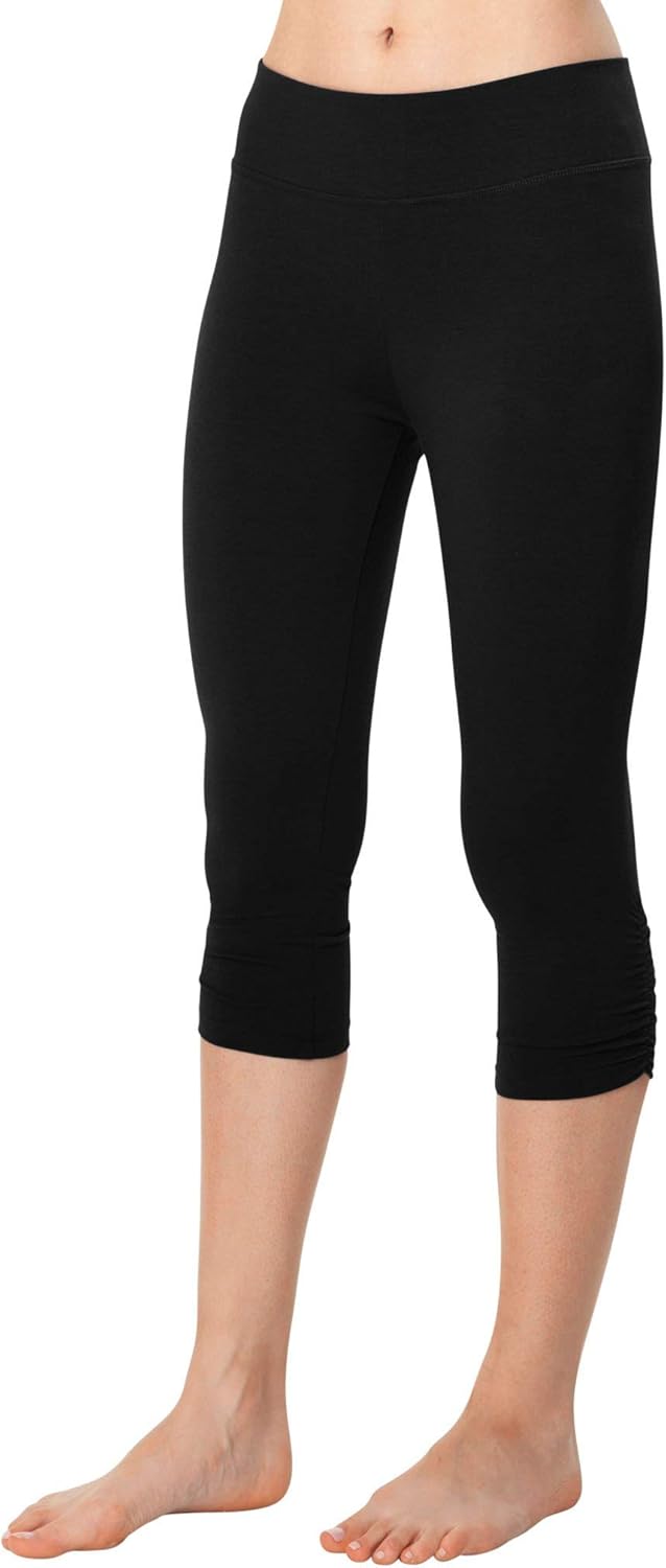 Blue Canoe Organic Cotton and Spandex Cropped Yoga Pant at Amazon Women