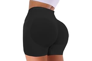 ASERAY Impact Seamless Gym Workout Shorts Women Scrunch Butt Lifting Biker Yoga Shorts for Women Tummy Control 4.5"