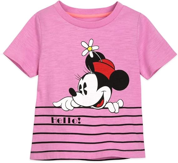 Amazon ディズニー ミニーマウス 夏用 楽しいtシャツ 女の子用 Tシャツ カットソー 通販