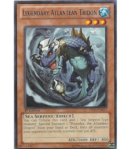 Amazon.com: Yu-Gi-Oh! - Poseidra, The Atlantean Dragon (SDRE-EN001) -  Structure Deck: Realm of The Sea Emperor - 1st Edition