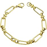 555Jewelry Women's Jewelry 8MM Paperclip Chain Bracelet Stainless Steel Cuban Link Bracelet for Women Chain Bracelet for Women