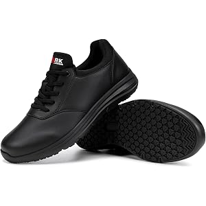 LARNMERN Men Slip Resistant Shoes Work Chef Kitchen Footwear | Non Slip Shoes Food Service Restaurant Zapatos Antideslizantes