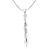 ESPY Silver Plated Woodwinds Musical Instrument Necklace