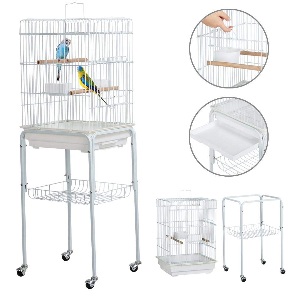Buy Yaheetech Large Metal Rolling Bird Breeding Cage Pet Supply
