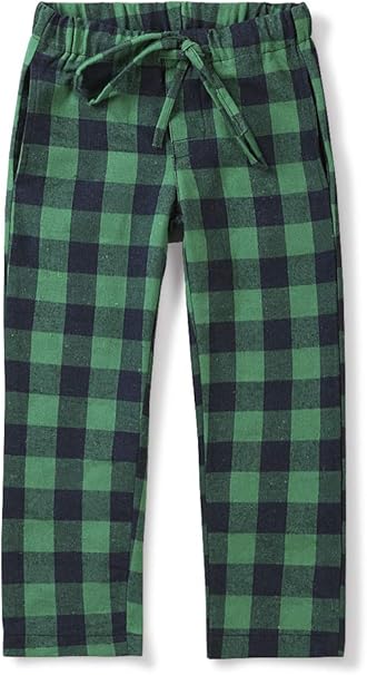 boys plaid pajama bottoms