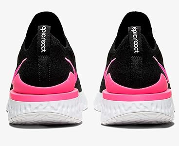 nike epic react flyknit black pink