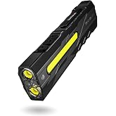 WARSUN T9PRO Rechargeable Pocket Flashlight, 1500 Lumen EDC Flashlight | UV &amp; Red Lights &bull; Magnetic Work Light &bull; Pocket Clip &bull; Hands-Free for Car Repair, Camping &amp; Everyday Carry